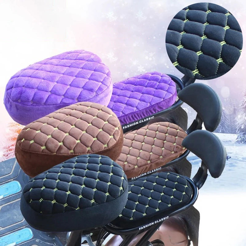 Universal Thickened Bicycle Seat Cover – Flannel, 3 Colors Bicycle Seat Cover Axl