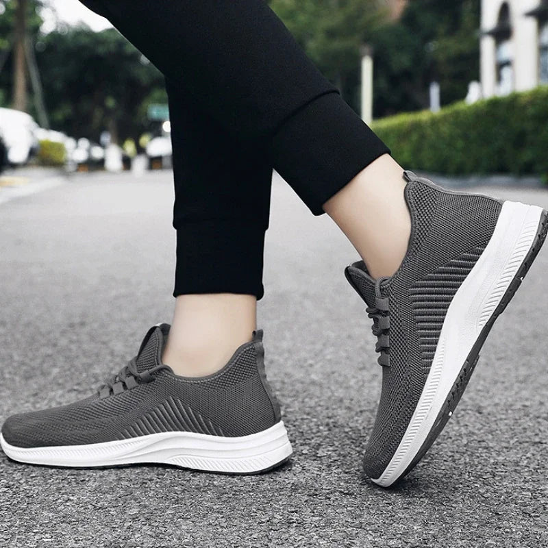 YBQJOO Men's Breathable Mesh Sneakers – Soft Sole Casual Shoes Men's Casual Sneakers Axl