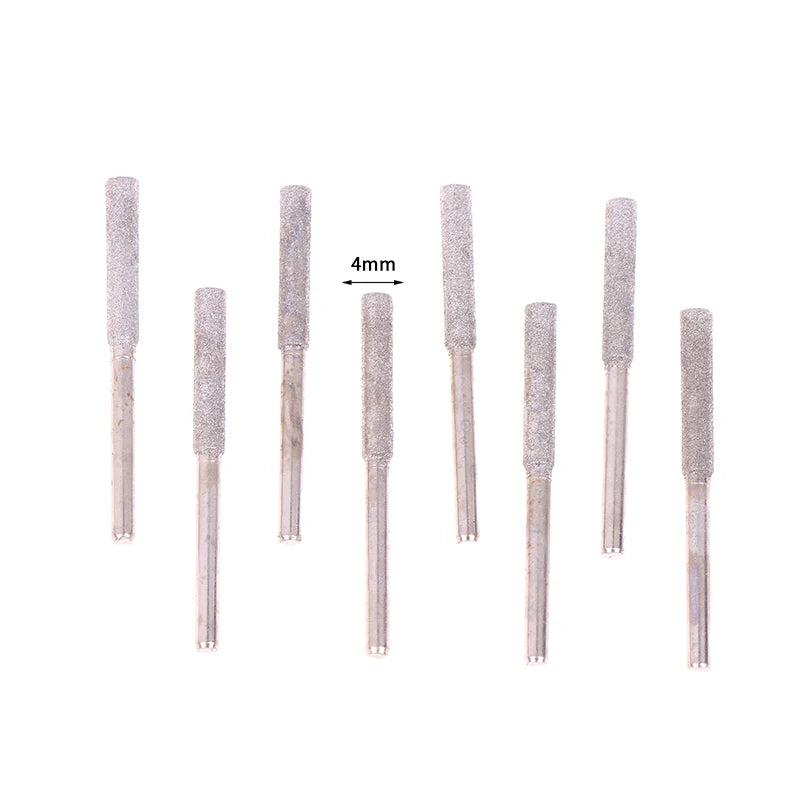 8-Piece Titanium Diamond Chainsaw Sharpener Bits 4/4.8/5.5mm Chainsaw Sharpener Bits Axl A1