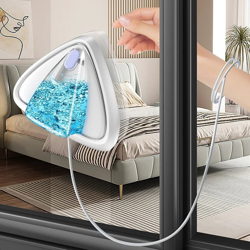 Magnetic Double-Sided Glass Wiper with Water Storage Tank Window Cleaning Tool Axl
