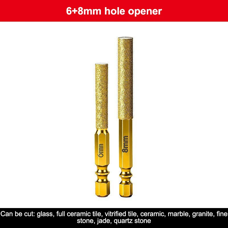 Diamond Core Drill Bits – Dry Drilling for Tile, Granite & Marble Diamond Core Drill Bits Axl 6MM 8MM