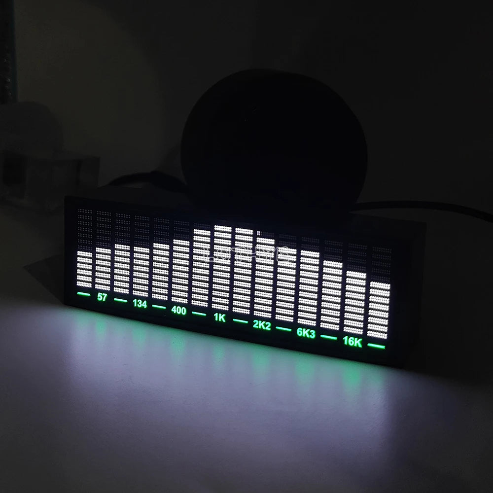 LED Music Spectrum VU Meter – Voice Control Rhythm Light Display LED Audio Display Axl