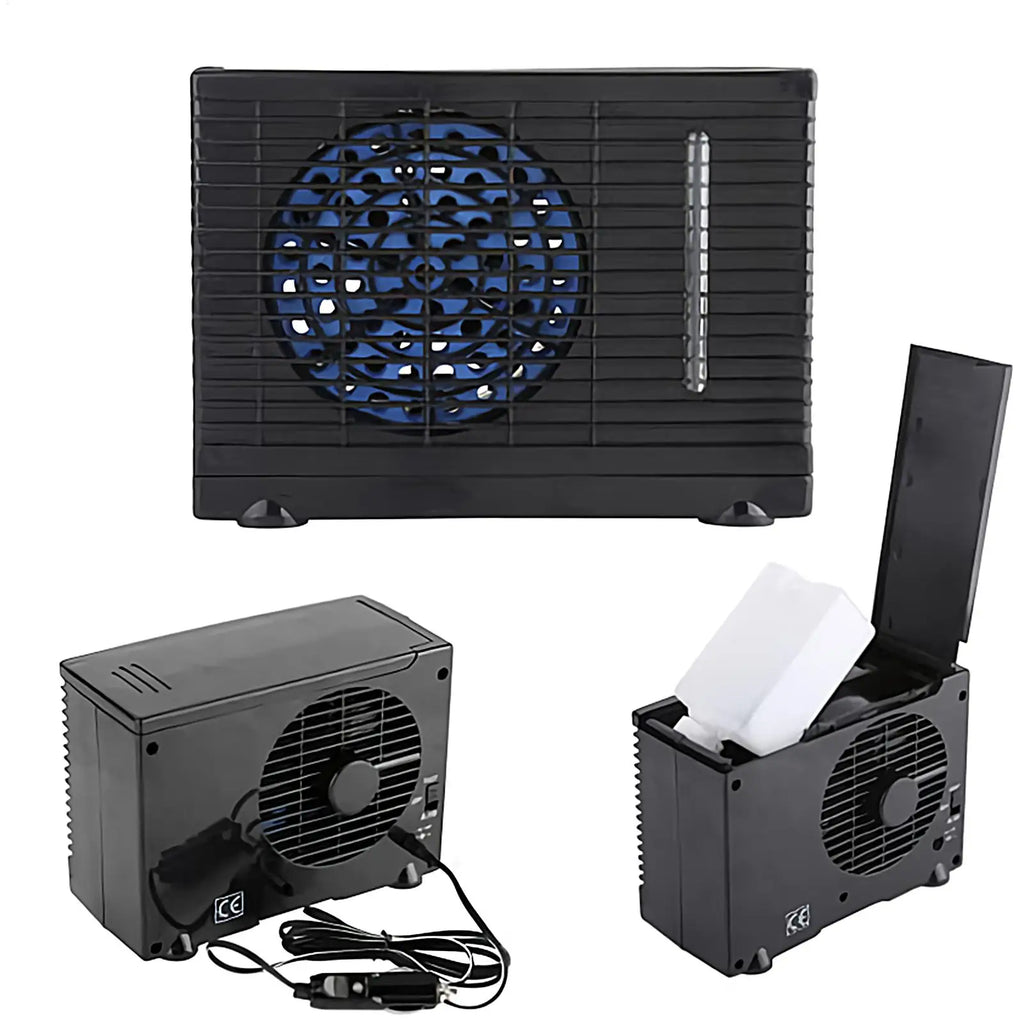 12V Portable Evaporative Car Cooler Fan – Water Tank Design Portable Car Cooler Axl