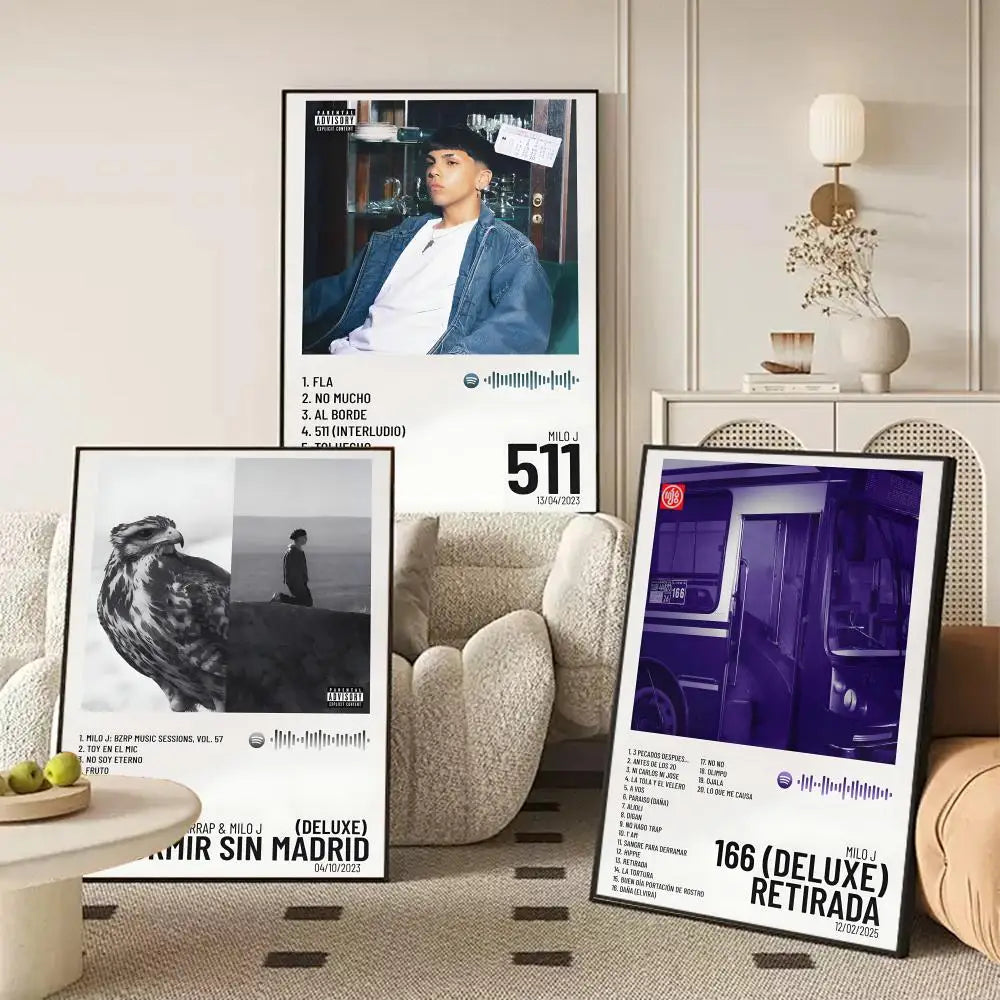 Milo J Album Cover Canvas Wall Art Poster | Home Decor Gift Canvas Wall Art Axl