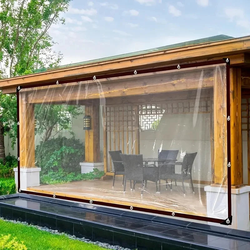 Transparent Waterproof PE Garden Tarpaulin – Plant Cover Garden Tarpaulin Cover Axl Clear 200x500cm