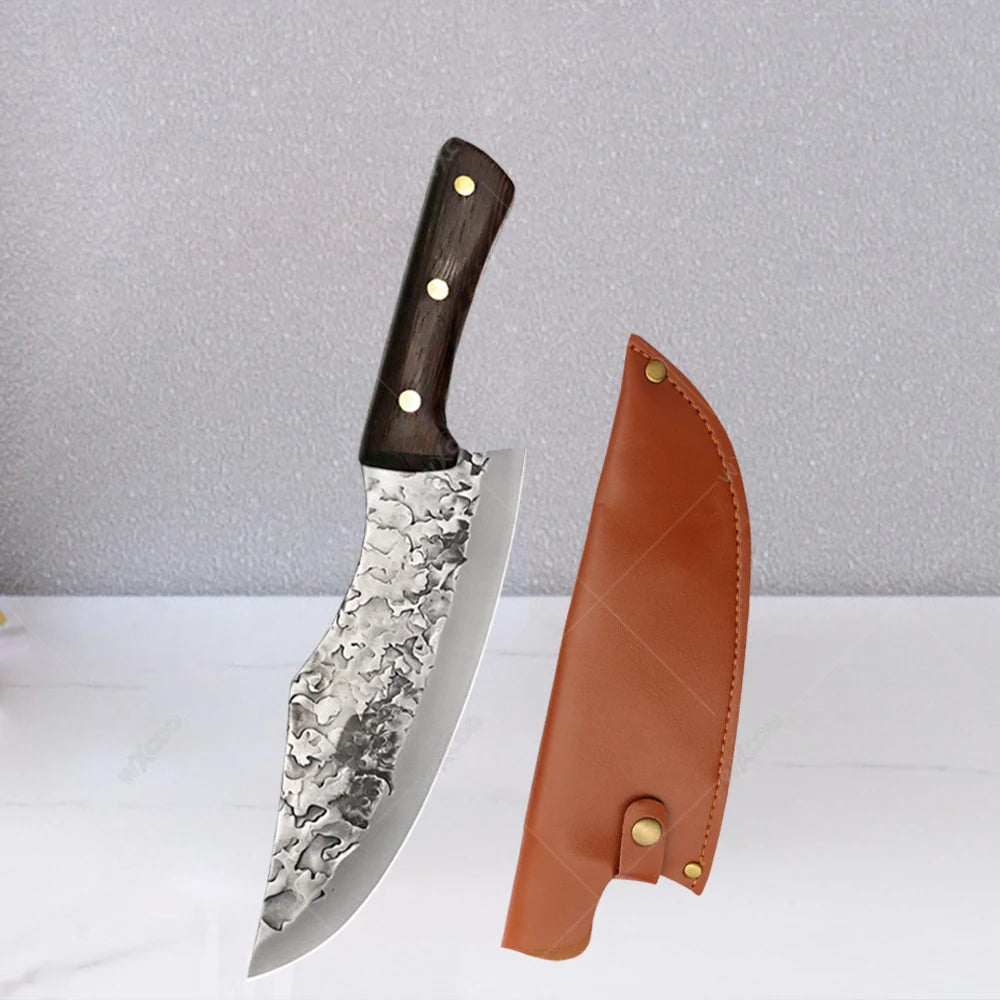 Stainless Steel Boning Knife with Sheath – Sharp Multipurpose Chef Knife Boning Knife Axl Knife B