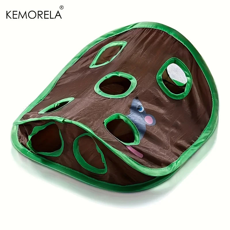 KEMORELA Cat Tunnel Toy – 9-Hole Foldable Hide & Seek Game Cat Tunnel Toy Axl