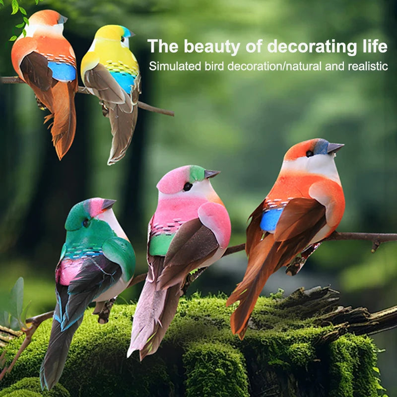 Realistic Artificial Bird Figurine – Home & Garden Decor Bird Figurine Decor Axl