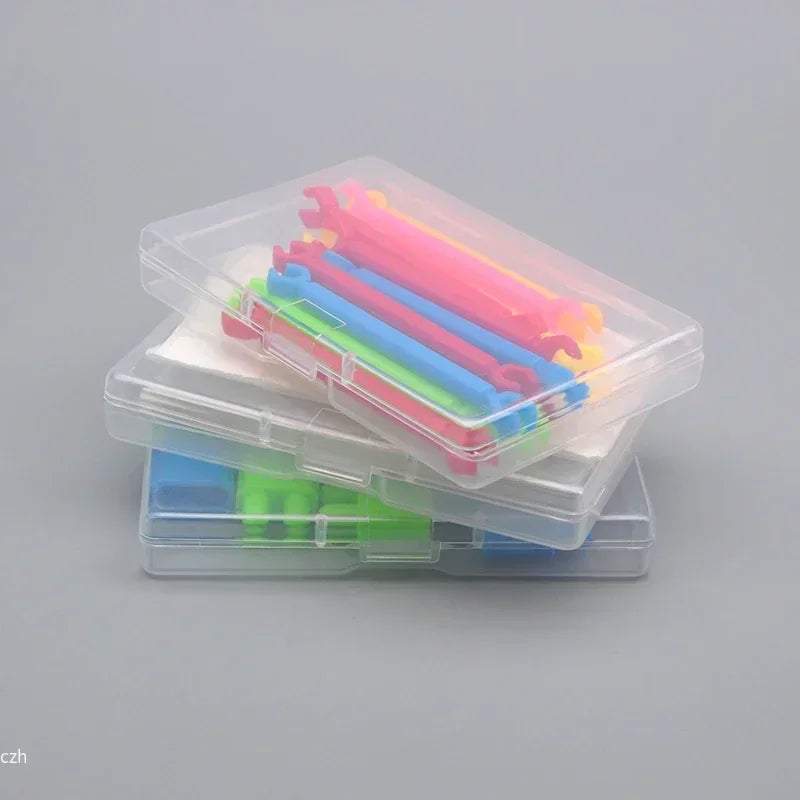 5-Pack Clear Plastic Storage Boxes – Small Item Organizer Plastic Storage Boxes Axl