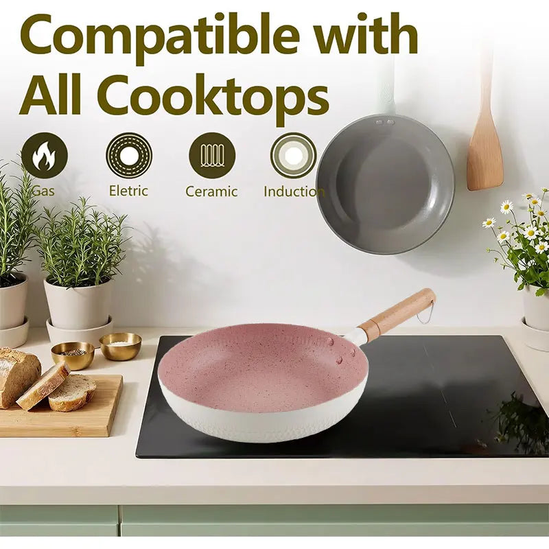 Nonstick Granite Frying Pan 20/26cm – All Stovetop Skillet Nonstick Frying Pan Axl