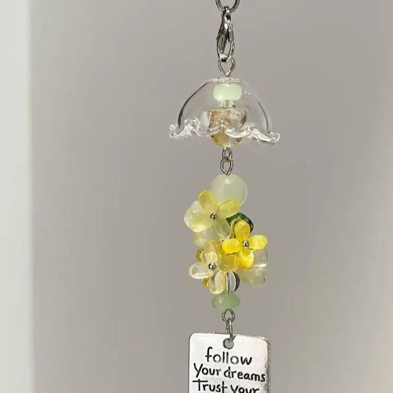 Resin Jasmine Wind Chime Pendant – Chinese Style Bag Charm Resin Bag Charm Axl A6