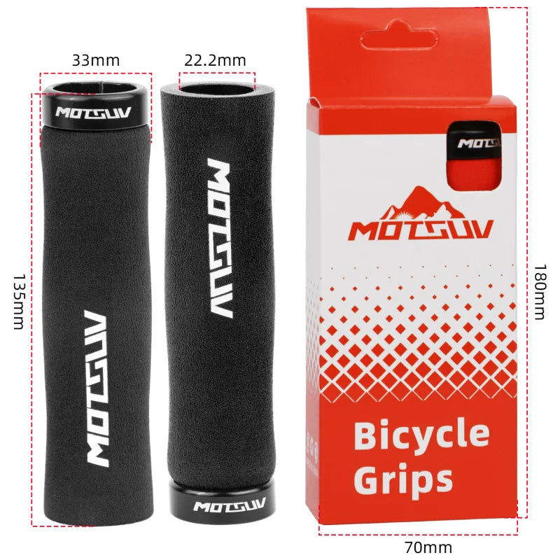 Lock-On Wave Sponge MTB Handlebar Grips – Anti-Slip & Comfort Bike Handlebar Grips Axl
