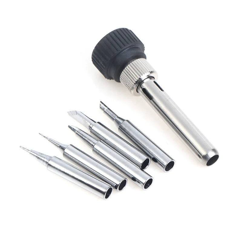 Solder Iron Tips Set & Handle Adapter for ESD & HAKKO Soldering Tips Kit Axl onesize
