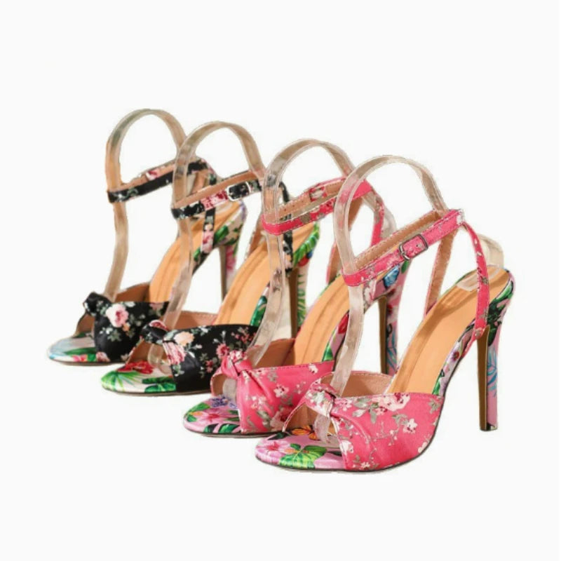 Pink Lace Rhinestone High Heel Pumps – Women's Party Shoes High Heel Pumps Axl