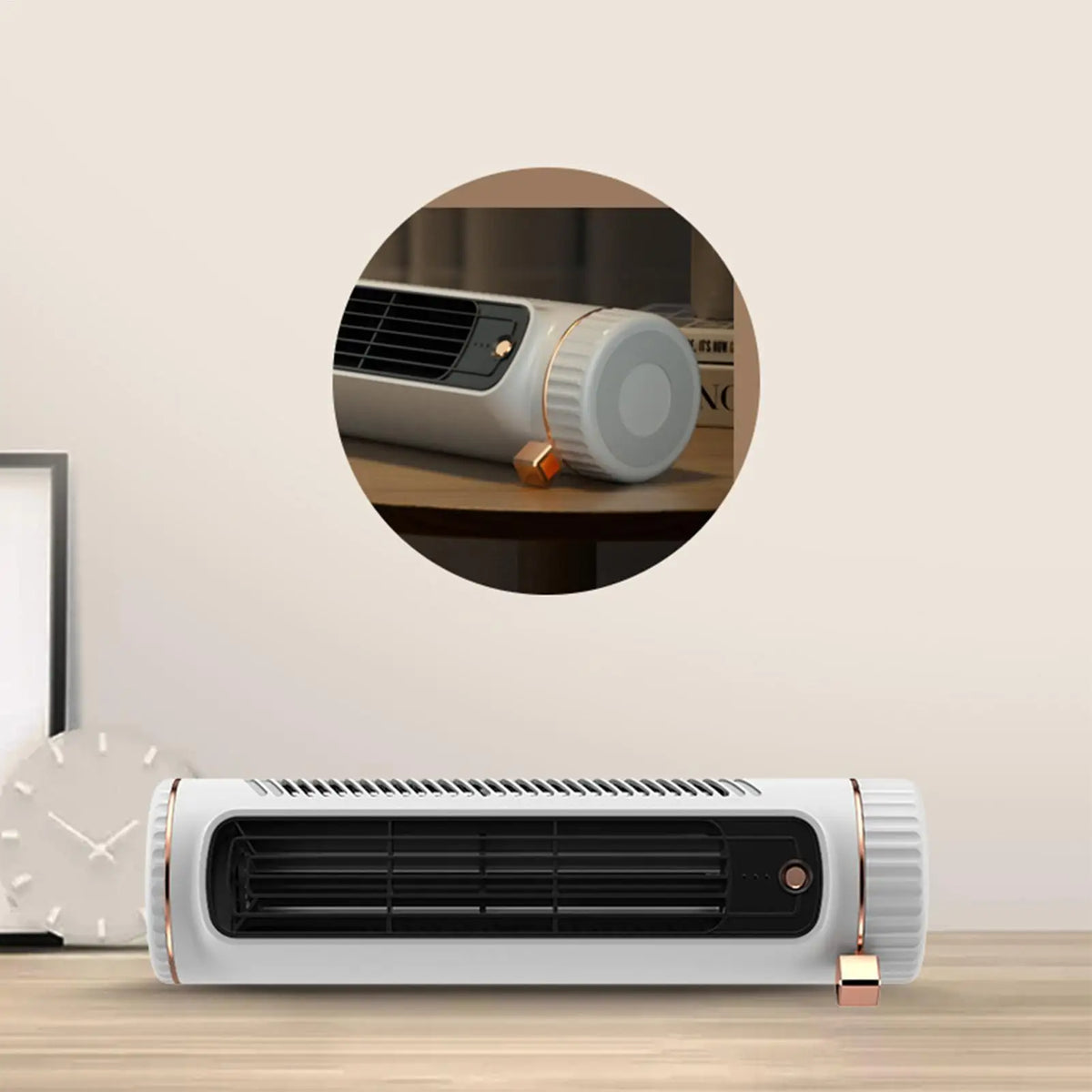 Mini Bladeless Tower Fan – USB Rechargeable 3-Speed Portable Portable Tower Fan Axl