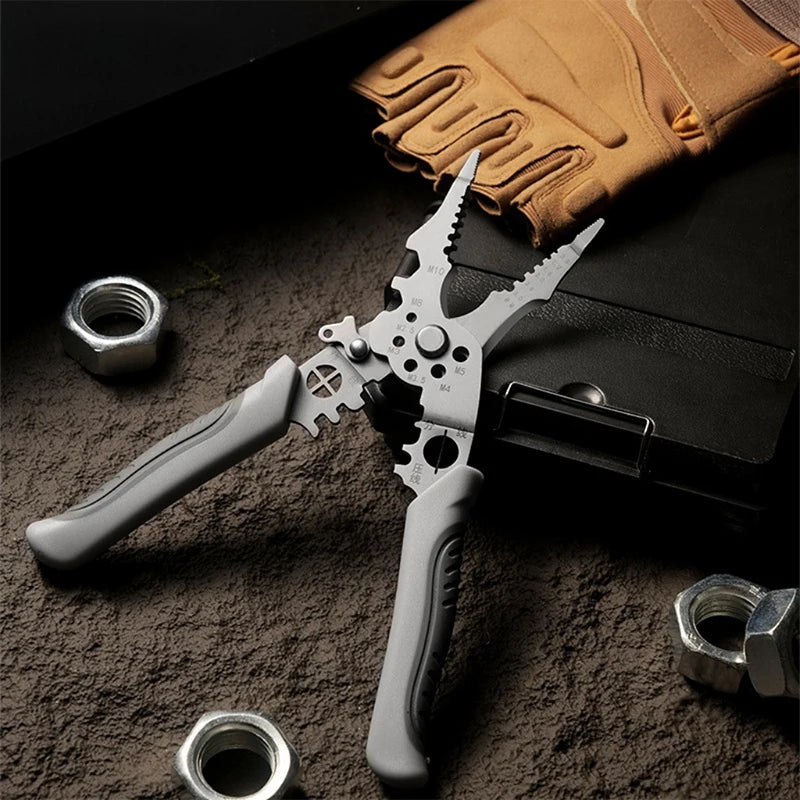 Wire Stripper Cable Cutter Pliers – Non-Slip Metal DIY Tool Wire Stripper Pliers Axl