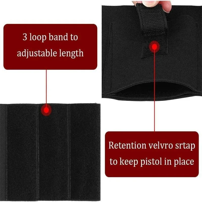 Universal Ankle Leg Holster – Nylon Concealed Carry Gun Pouch Ankle Gun Holster Axl