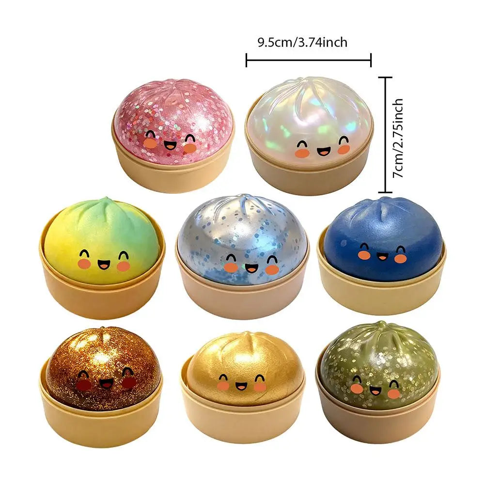 Steamed Bun Squishy Squeeze Fidget Toy – Sensory Party Gift Squishy Fidget Toy Axl