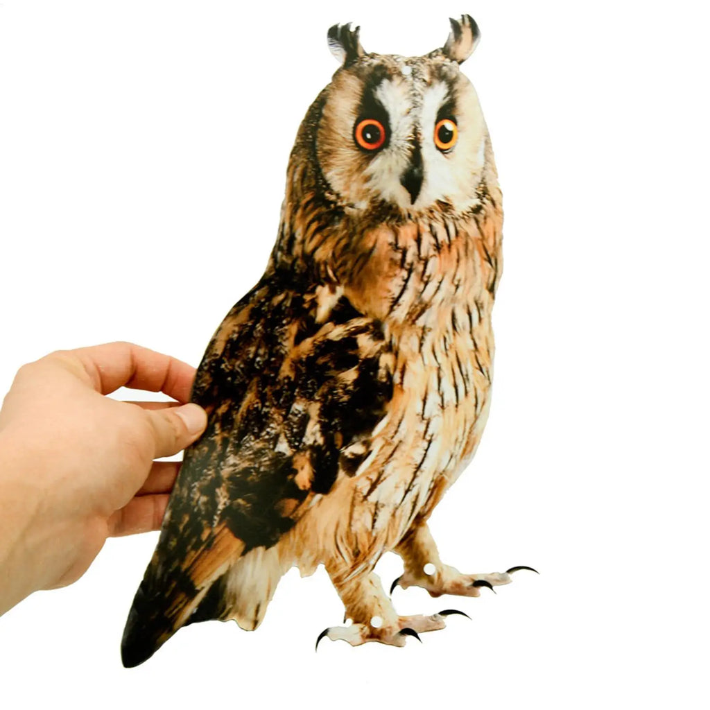2D Owl Scarecrow Bird Repeller Pendant with Bell | Garden Decor Bird Repeller Pendant Axl