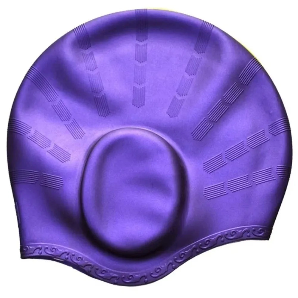 Silicone Swim Cap with Ear Pockets – Large Size, High Elasticity Silicone Swim Cap Axl