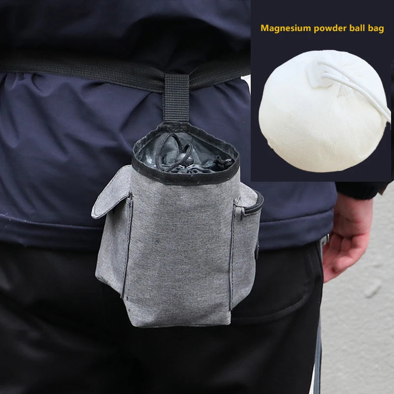 Rock Climbing Chalk Bag – Anti-Slip Waist Belt Pouch Climbing Chalk Bag Axl