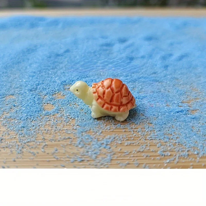 10 PCS Mini Resin Turtle Figurines – Micro Landscape Garden Decor Garden Figurines Axl Yellow 10pcs