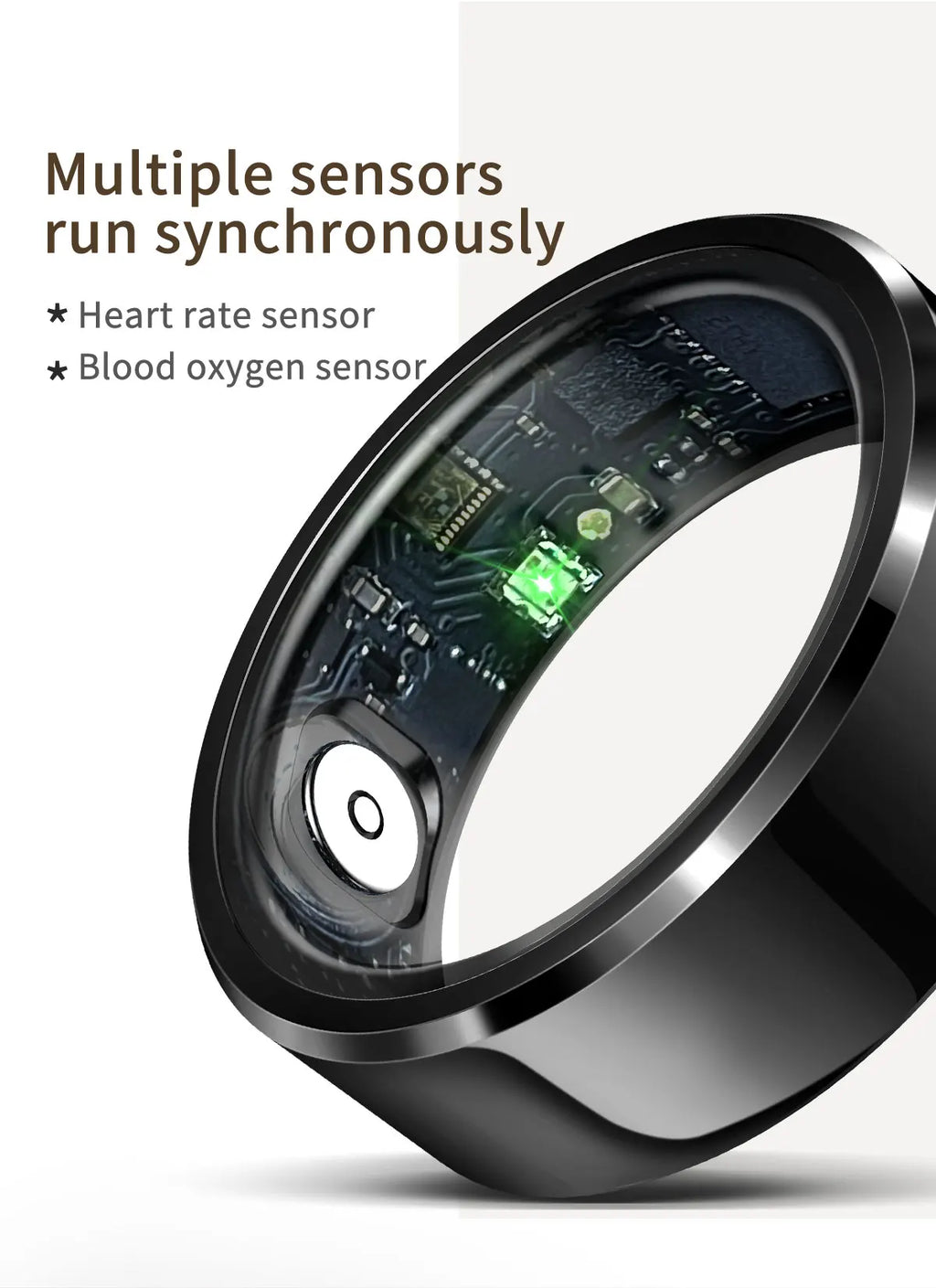 JAOUCAM R6 Smart Ring – Heart Rate & Sleep Tracker Smart Ring Axl