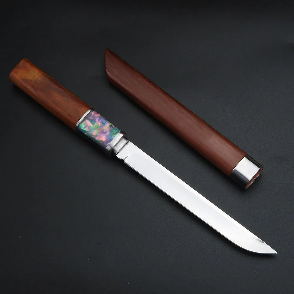 440C Stainless Steel Kitchen Knife – Wood Handle Meat Slicer Kitchen Knife Axl