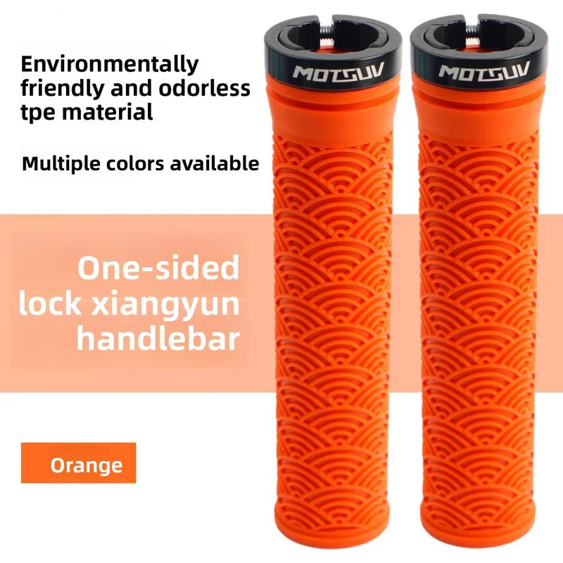 Ergonomic MTB Bike Handlebar Grips – Non-Slip Lock-On Pair Bike Handlebar Grips Axl