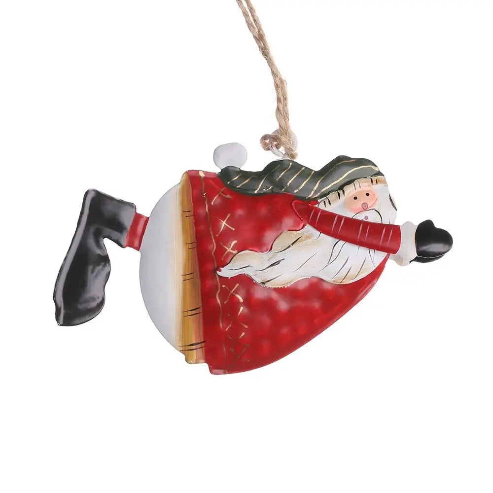 Wrought Iron Christmas Hanging Ornaments – Angel & Santa Christmas Ornament Axl 4-D