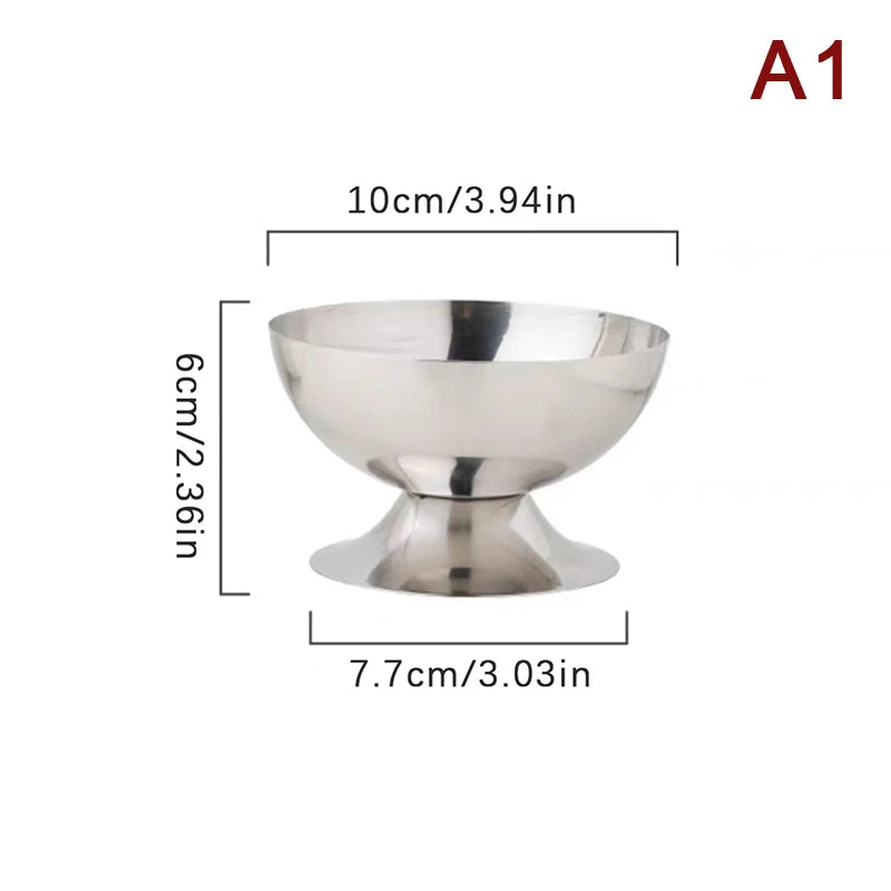 Stainless Steel Goblet Cup – Ice Cream & Dessert Serving Bowl Dessert Serving Cup Axl A1