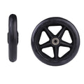 6-Inch Wheelchair Front Castor Solid Tire Replacement Wheel Wheelchair Castor Wheel Axl Black 6inch