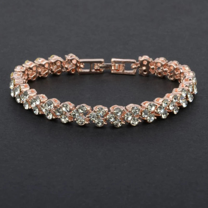 Crystal Magnetic Charm Bracelet – Gold Chain Jewelry for Women Charm Bracelet Axl