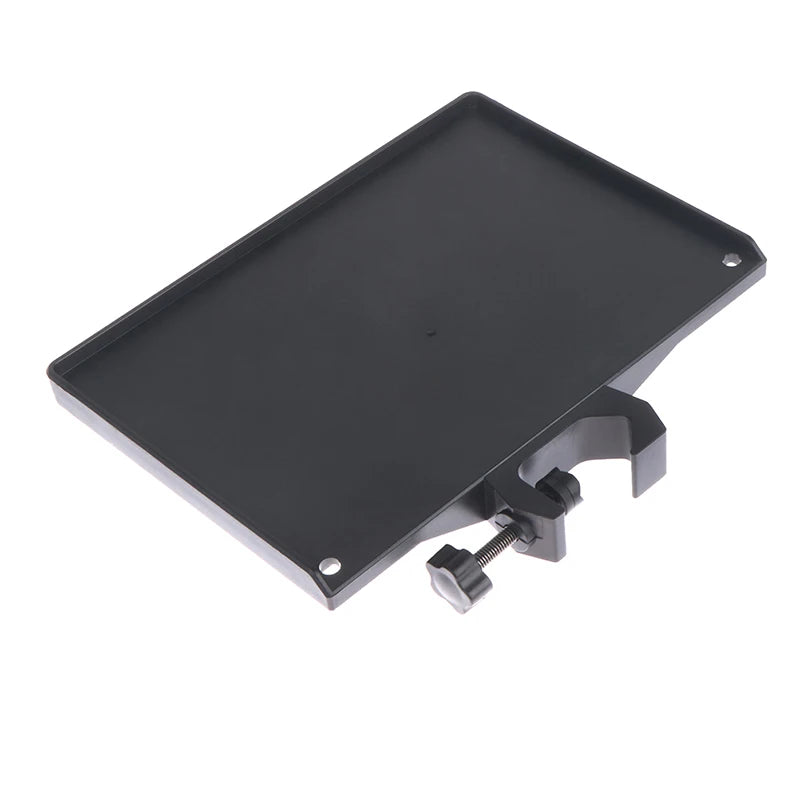 Clip-On Microphone Stand Tray with Phone Holder | 20×14 cm Microphone Stand Tray Axl