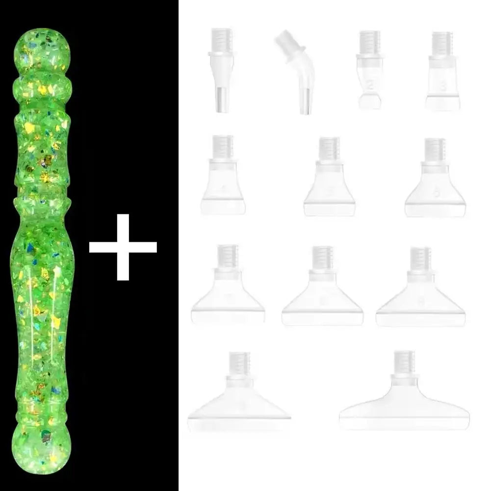 5D Diamond Painting Pen with 12 Replaceable Tips | Dotting Tool Diamond Painting Pen Axl C