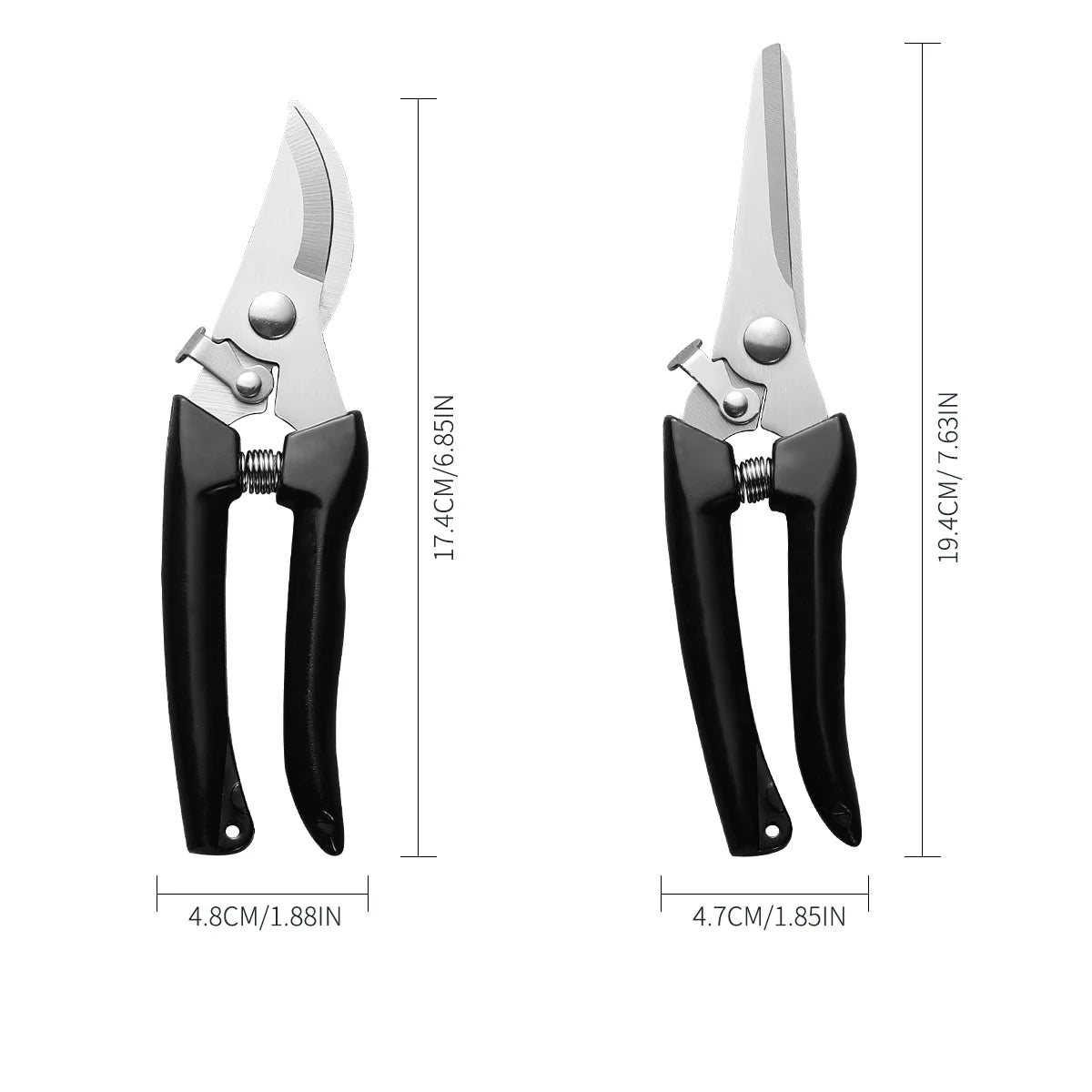 Stainless Steel Grafting & Pruning Shears | Fruit Tree Garden Tool Pruning Shears Axl 2PCS