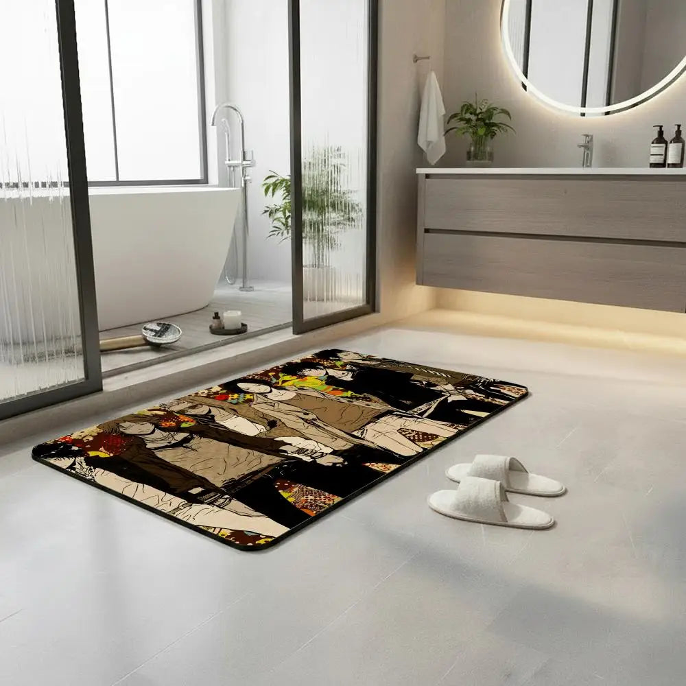 Anime Hitman Reborn Diatomite Bath Mat – Quick Dry Non-Slip Diatomite Bath Mat Axl