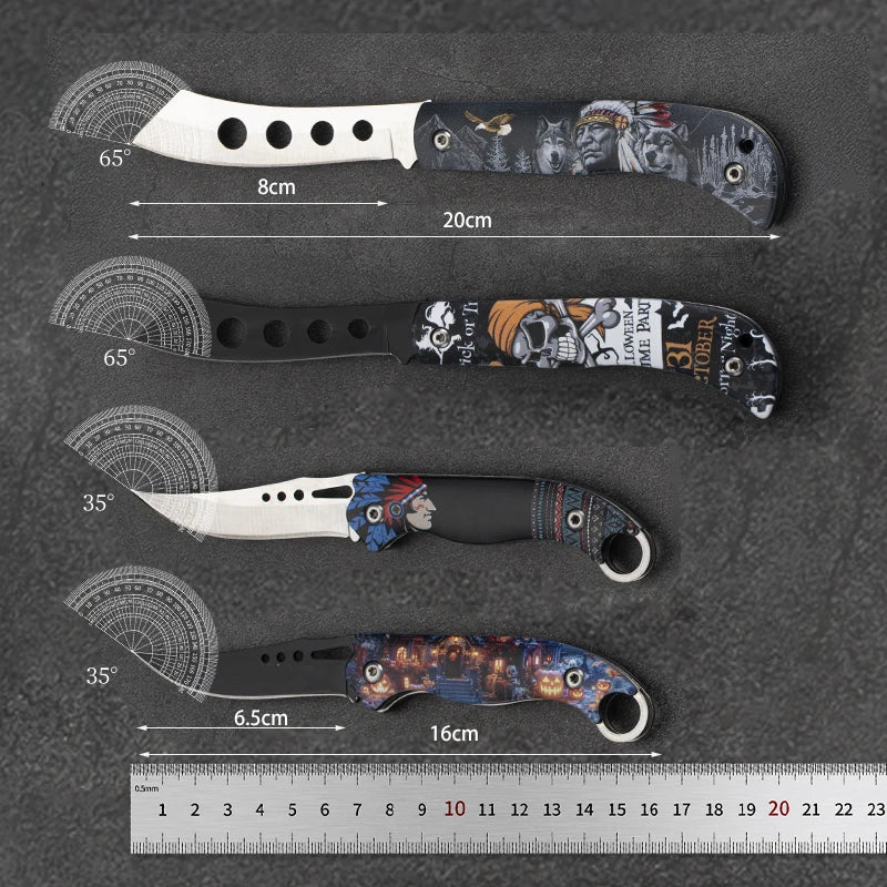 Mini Folding Pocket Knife – Stainless Steel EDC Camping Tool Folding Pocket Knife Axl