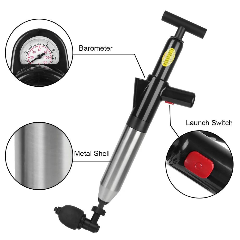 High-Pressure Air Drain Blaster – Toilet & Pipe Clog Remover Air Drain Blaster Axl