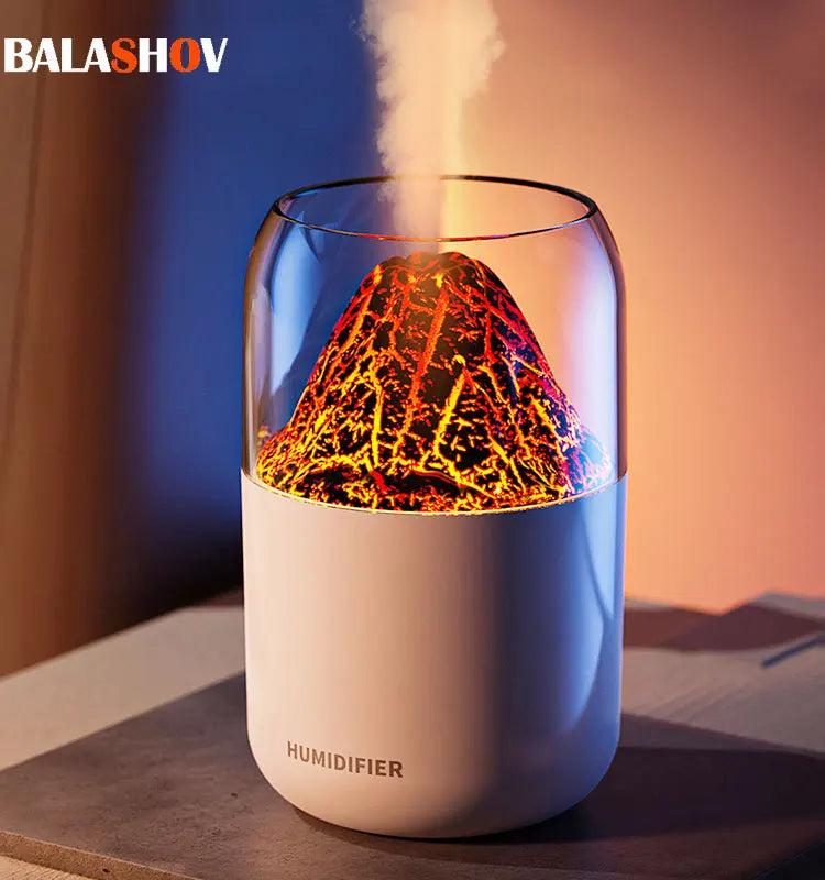 BALASHOV Mini USB Volcano Humidifier – Silent Desktop Mist Lamp Desktop Humidifier Axl