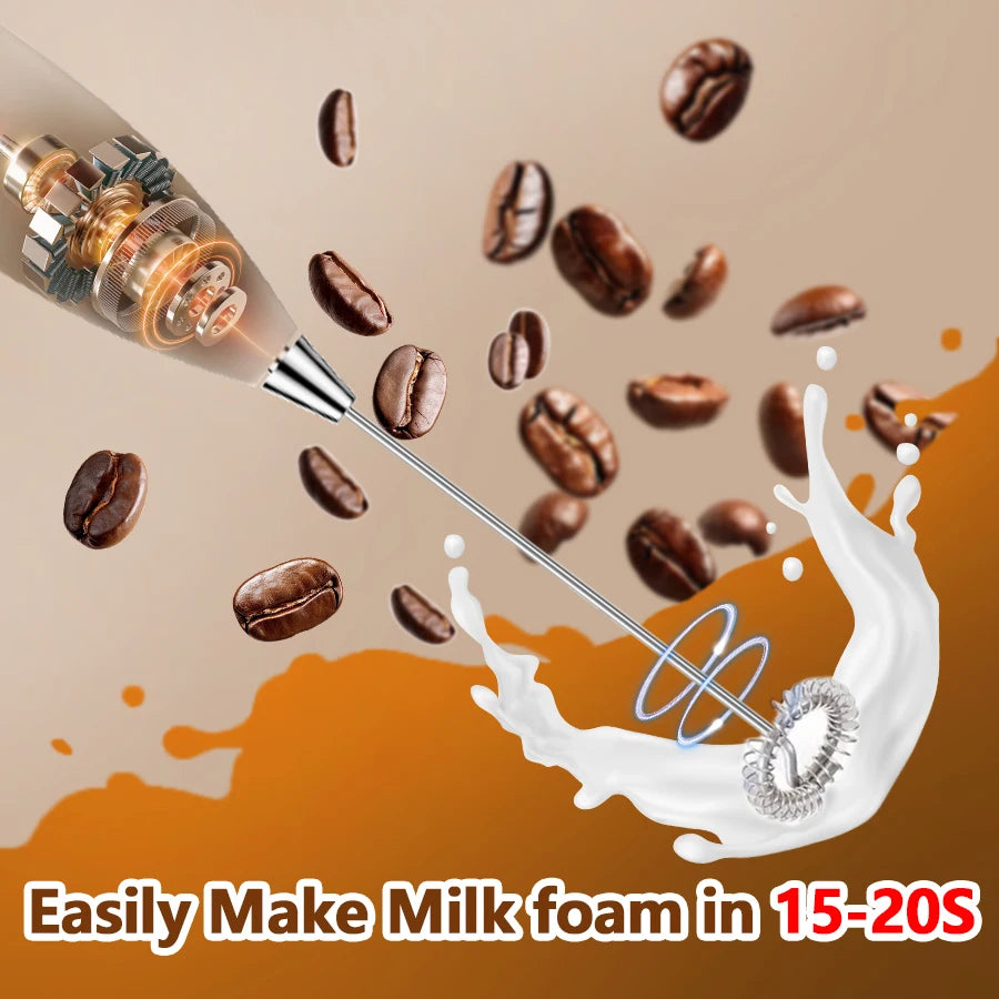Handheld Milk Frother – Mini Foam Maker for Coffee & Lattes Handheld Milk Frother Axl