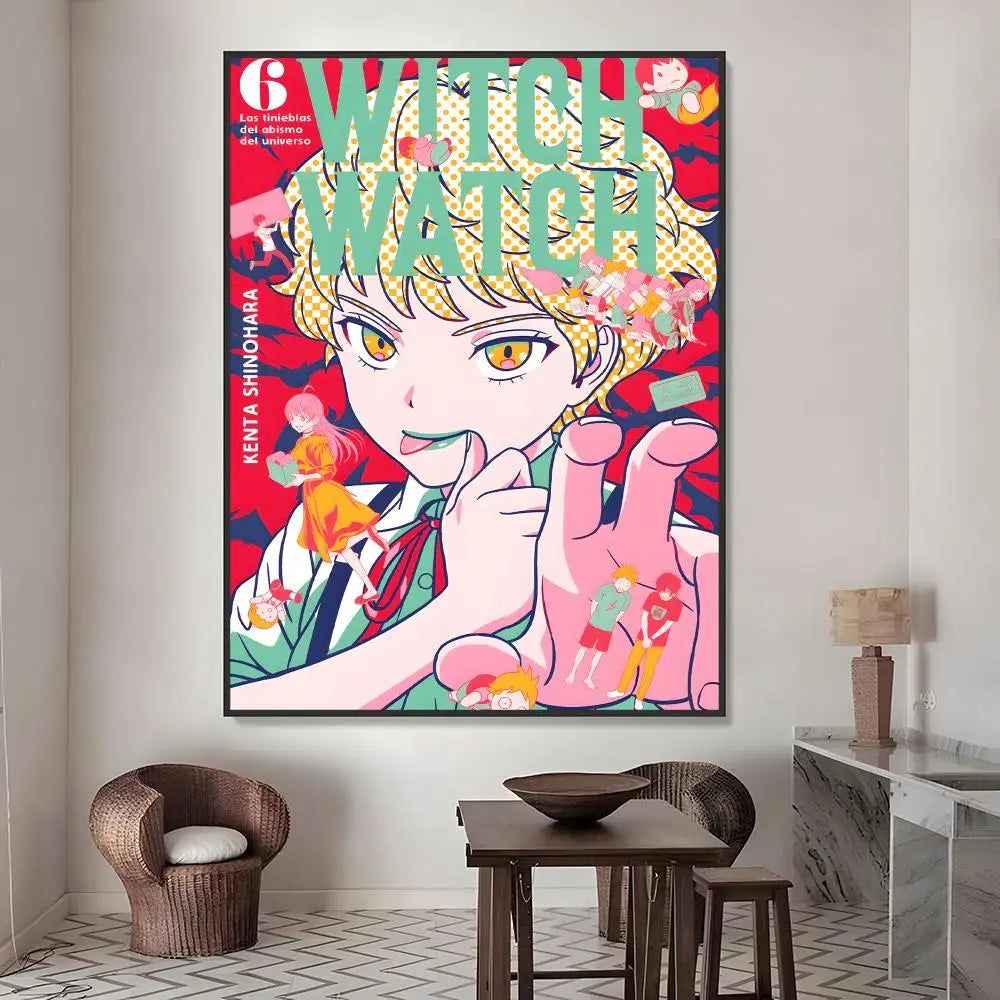 Witch Watch Poster – HD Waterproof PVC Wall Sticker Decor Wall Decal Sticker Axl White06 60X90cmNoframe