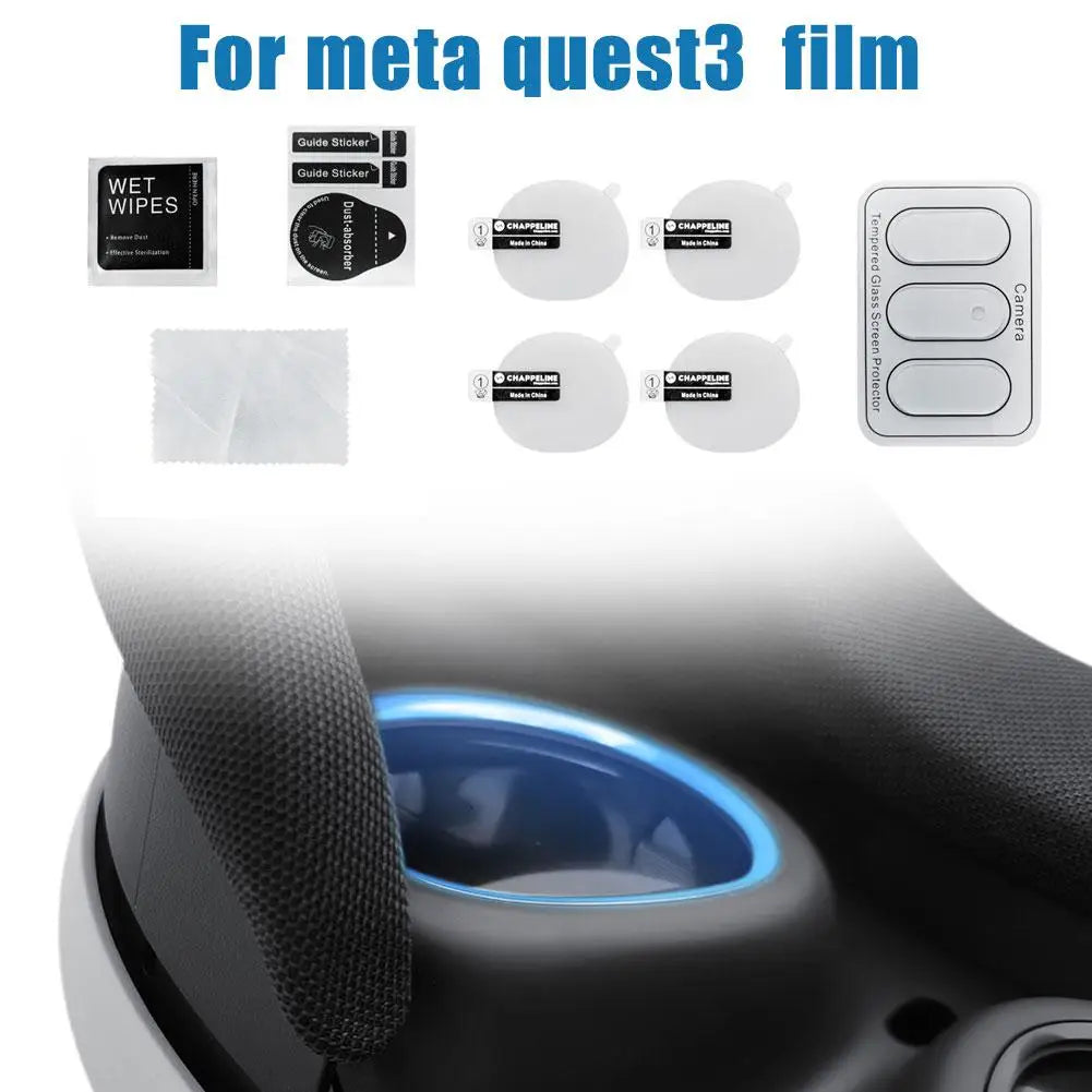 Tempered Glass Lens Protector for Meta Quest 3 – 2-in-1 Set VR Lens Protector Axl