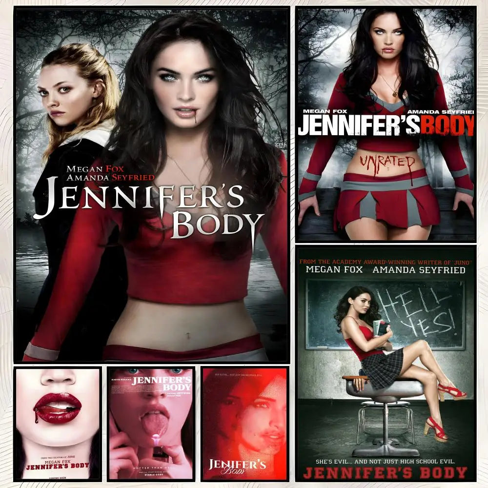 Jennifer's Body Movie Poster – Self-Stick HD PVC Wall Art Movie Wall Poster Axl
