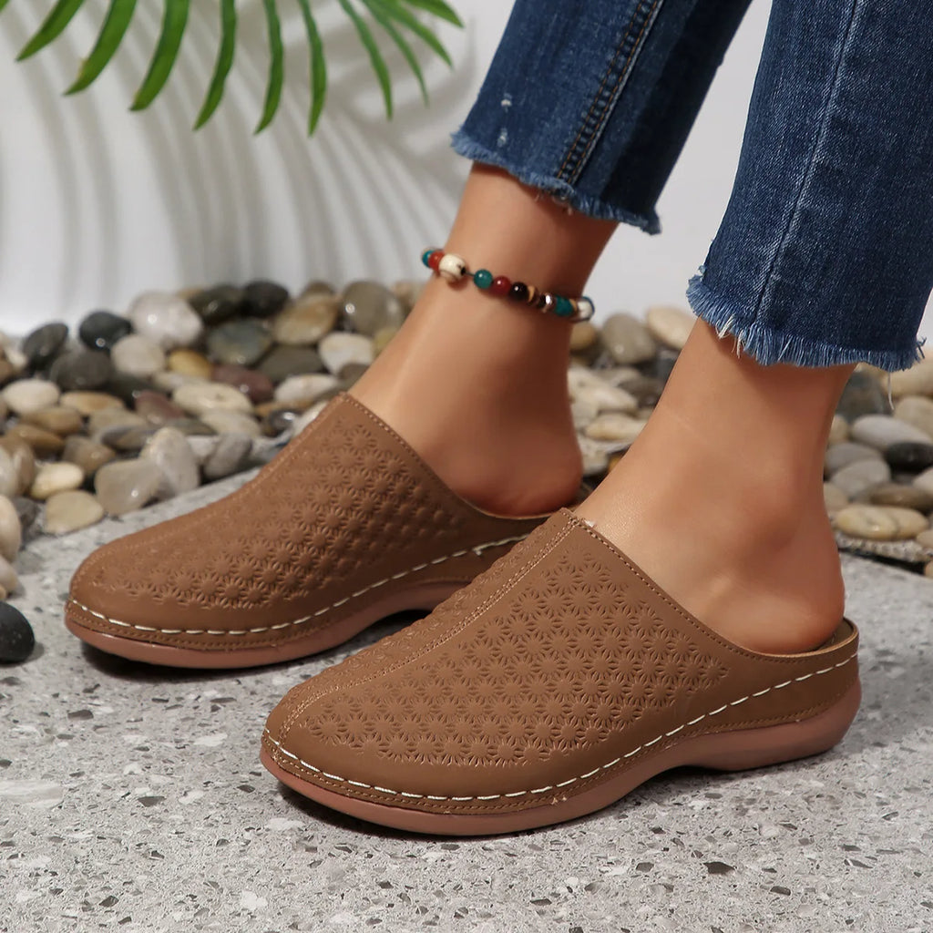 HAJINK Women's Open Toe Slide Sandals – Elegant Summer Flats Women's Slide Sandals Axl