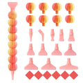 5D Diamond Painting Pen Kit – 12 Pen Tips & Clay Included Diamond Painting Tool Axl Gold red-12Tips