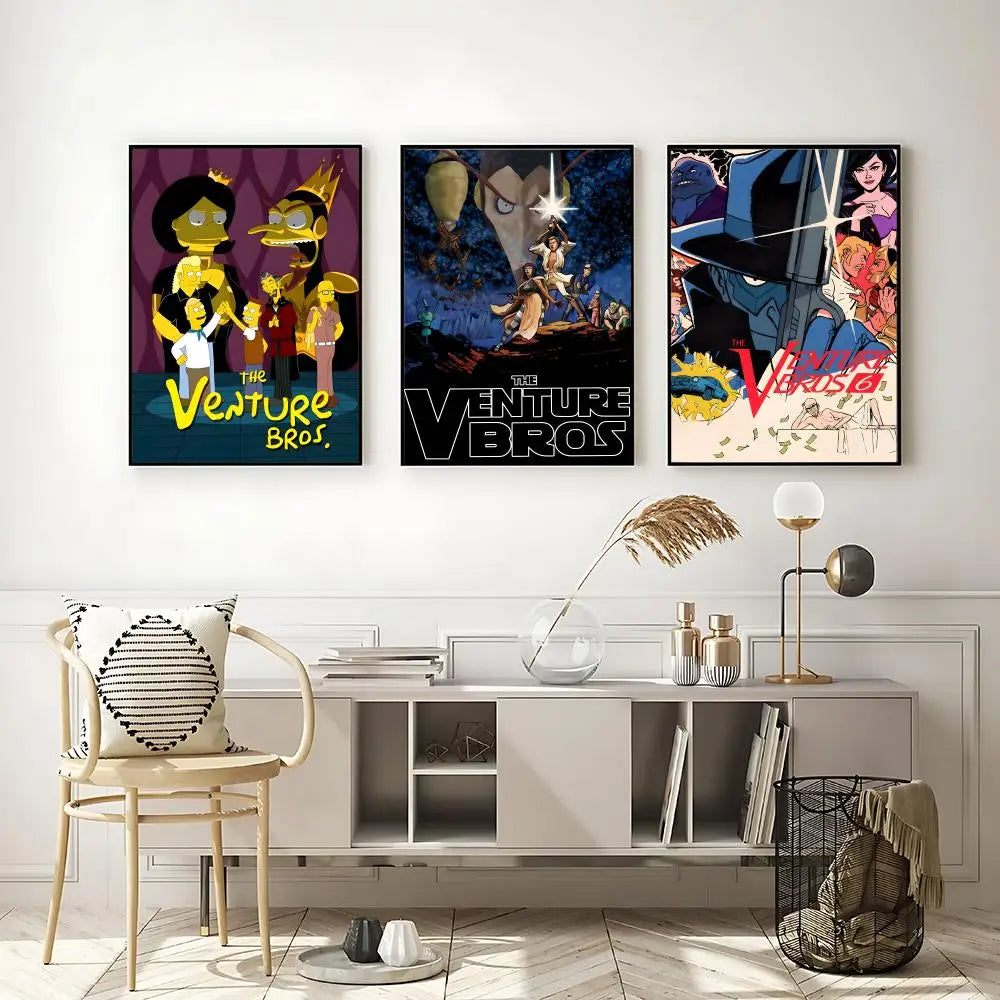 The Venture Bros HD Self-Adhesive Waterproof Poster | Wall Art Wall Art Poster Axl