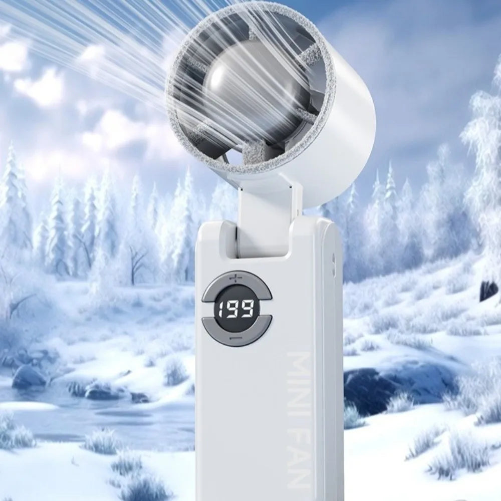 199-Speed Foldable Handheld Fan | USB Rechargeable Turbo Fan Handheld Cooling Fan Axl