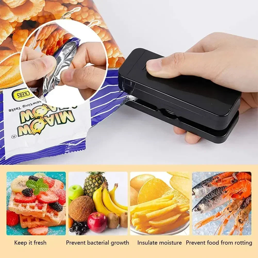 Mini 2-in-1 Heat Bag Sealer & Cutter | Portable Kitchen Tool Heat Bag Sealer Axl