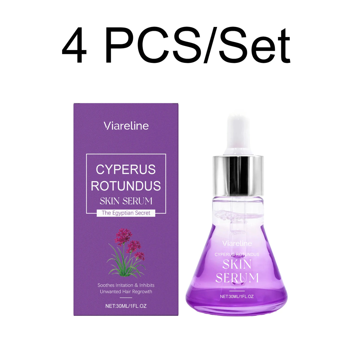 Cyperus Rotundus Hair Growth Inhibitor Serum 30ml Hair Growth Inhibitor Serum Axl 4 PCS